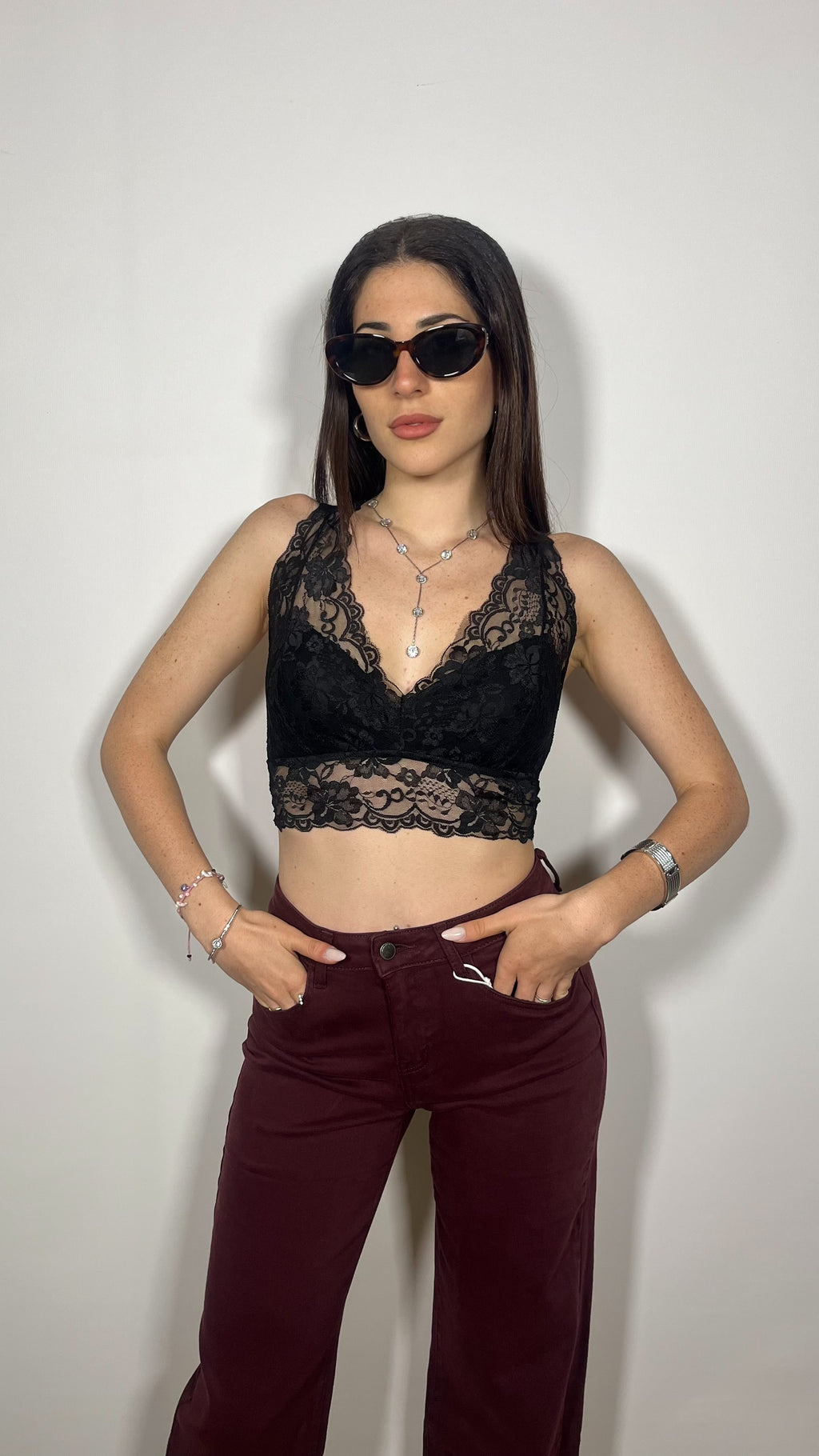 Bralette TWOWAY in pizzo Valery