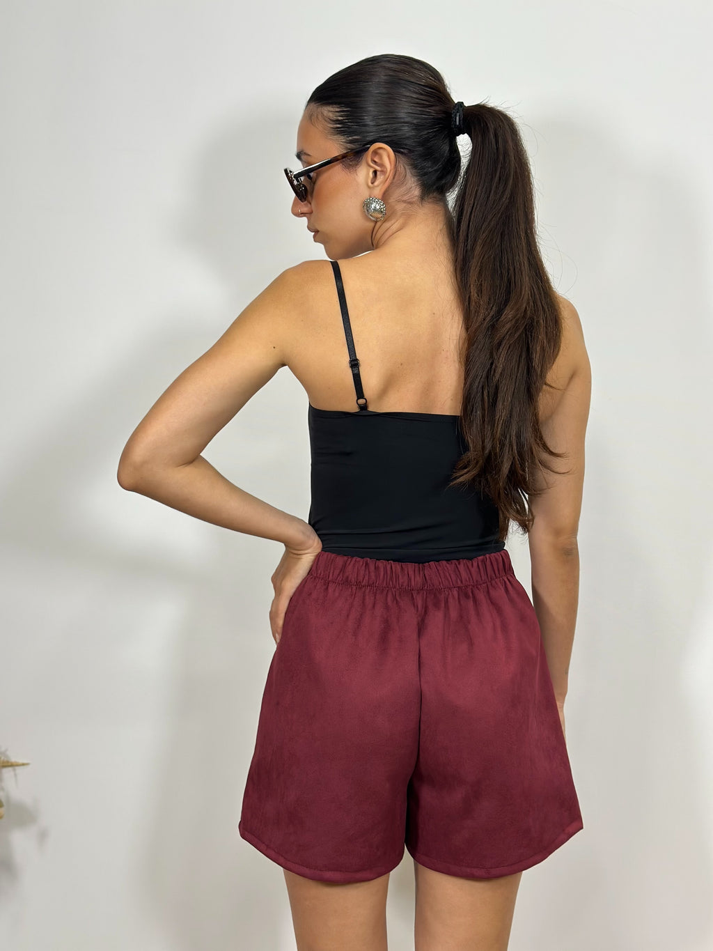 Pantaloncino in suede Maira