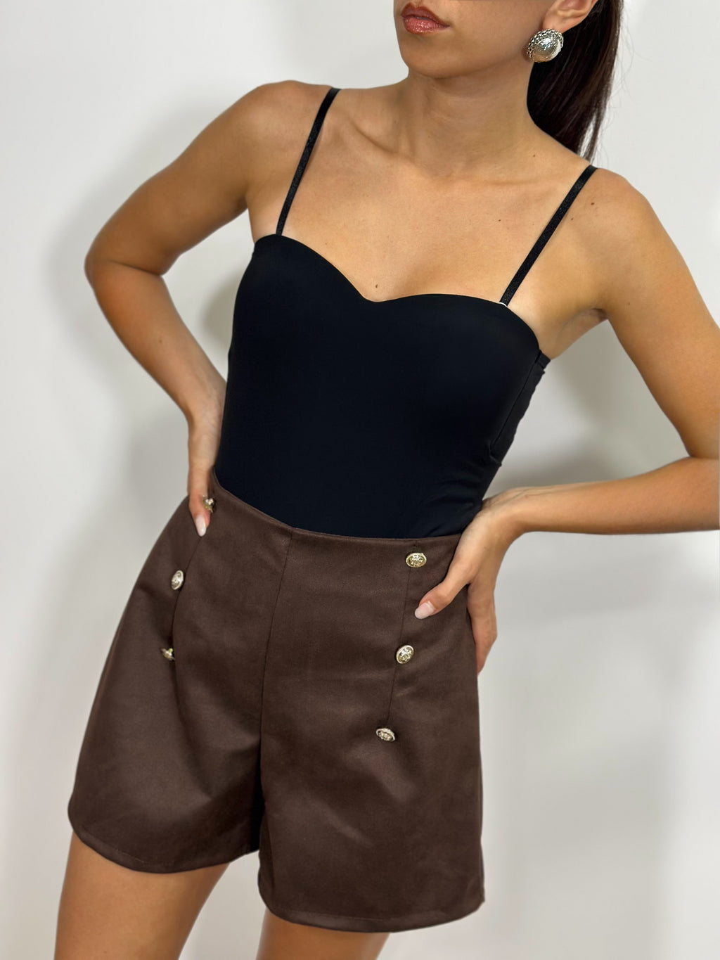 Pantaloncino in suede Maira