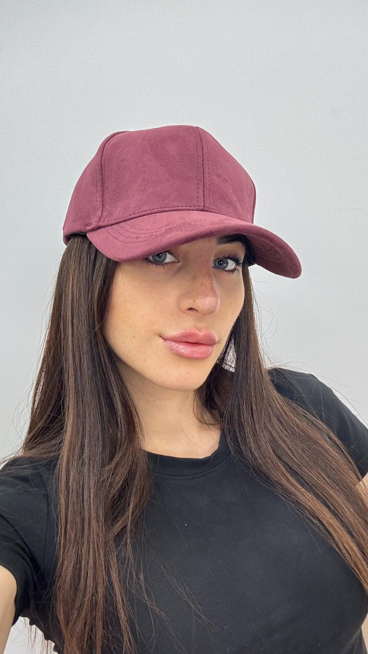 Cappelli con visiera scamosciati VERONICA