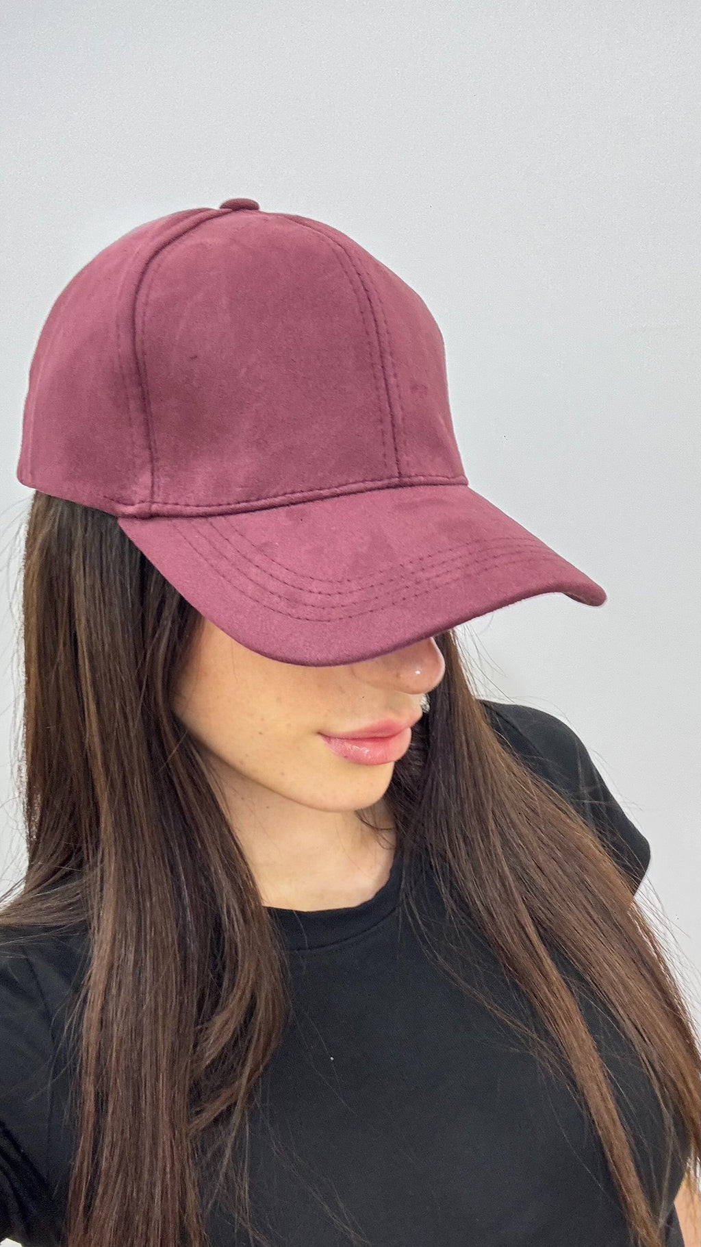 Cappelli con visiera scamosciati VERONICA