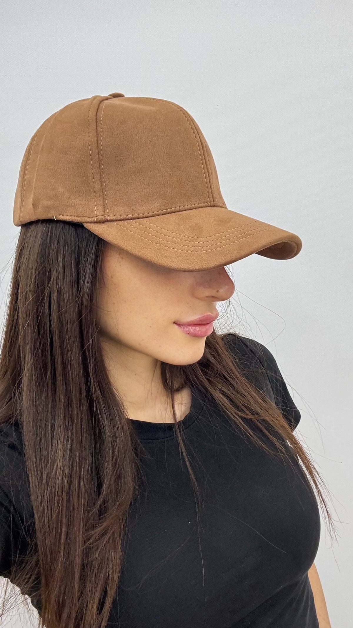 Cappelli con visiera scamosciati VERONICA